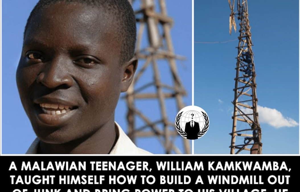 Malawian Teen Taught Himself How To Build A Windmill From Junk, Brought Power To His Village, ALL Le